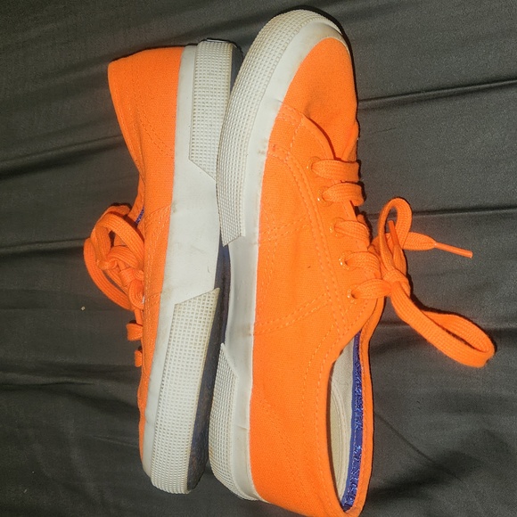 Superga Orange Sneakers US Women's sz 7.5 - Picture 4 of 7